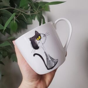 Rose Of England China Cat Coffee Candle Mug